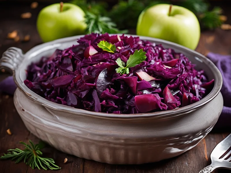 Apfelrotkohl - Mit Äpfeln und Zimt