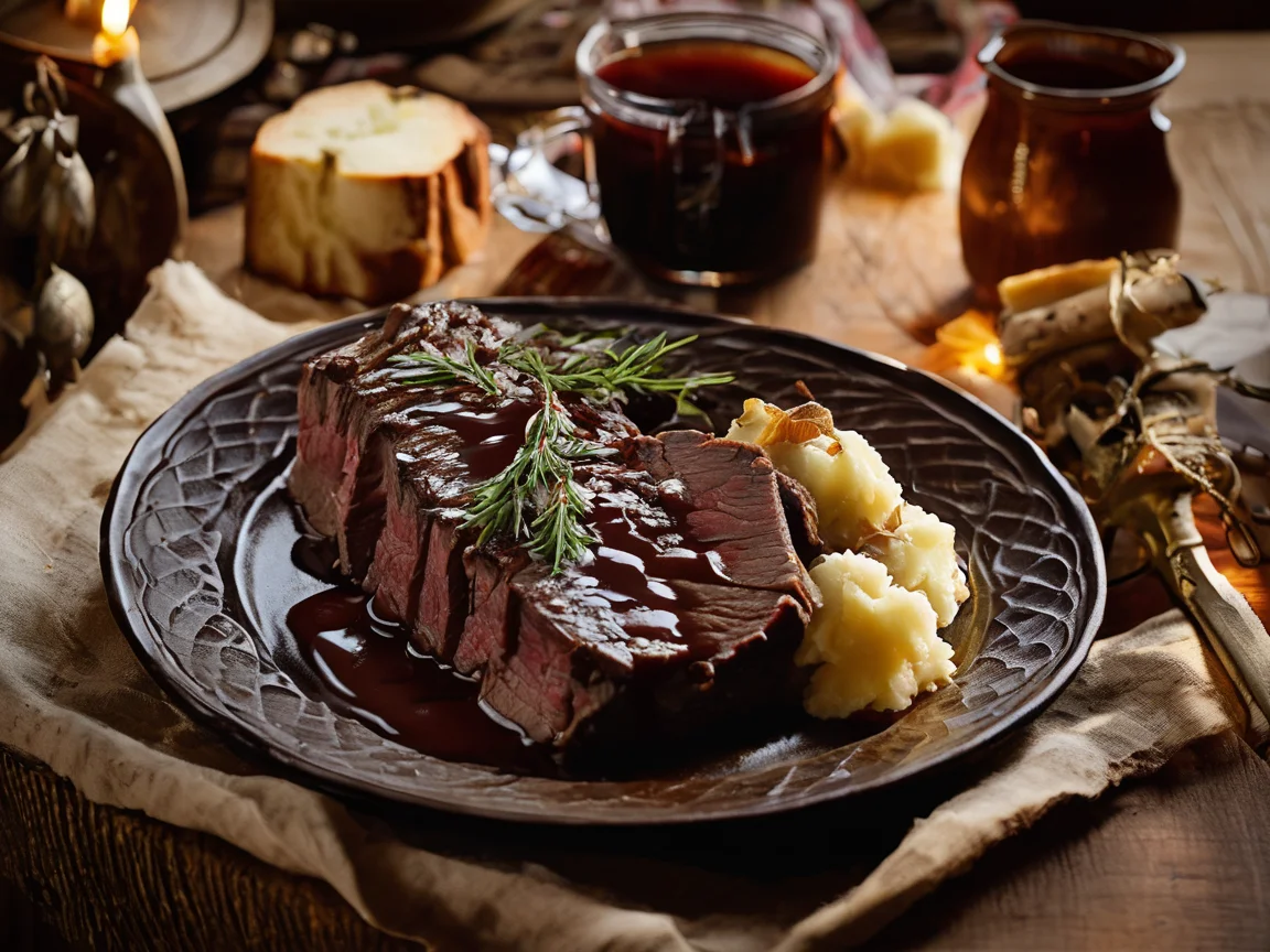 Fränkischer Sauerbraten mit Soßenlebkuchen