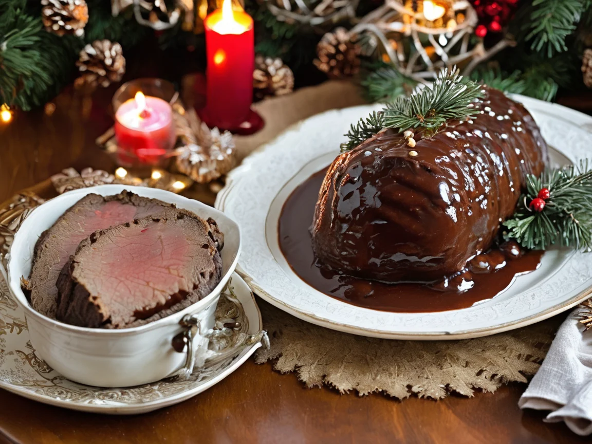 Weihnachts-Sauerbraten mit Zimtmarinade