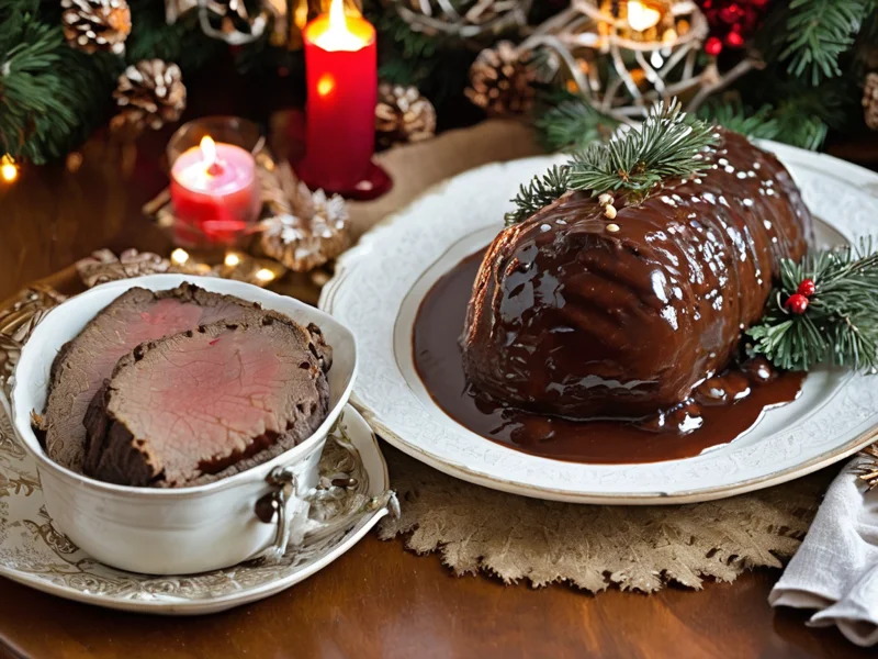 Weihnachts-Sauerbraten mit Zimtmarinade